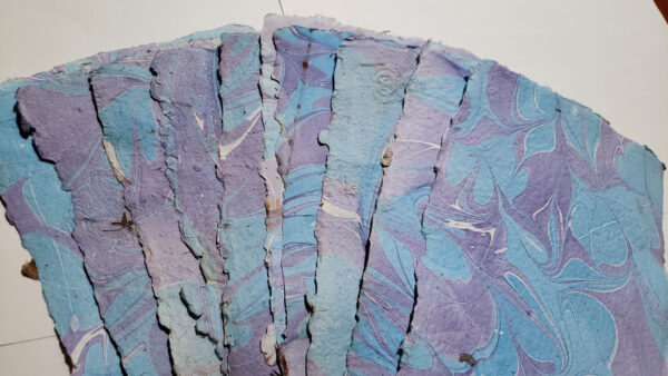 Marbled Blues Paper 10 pack